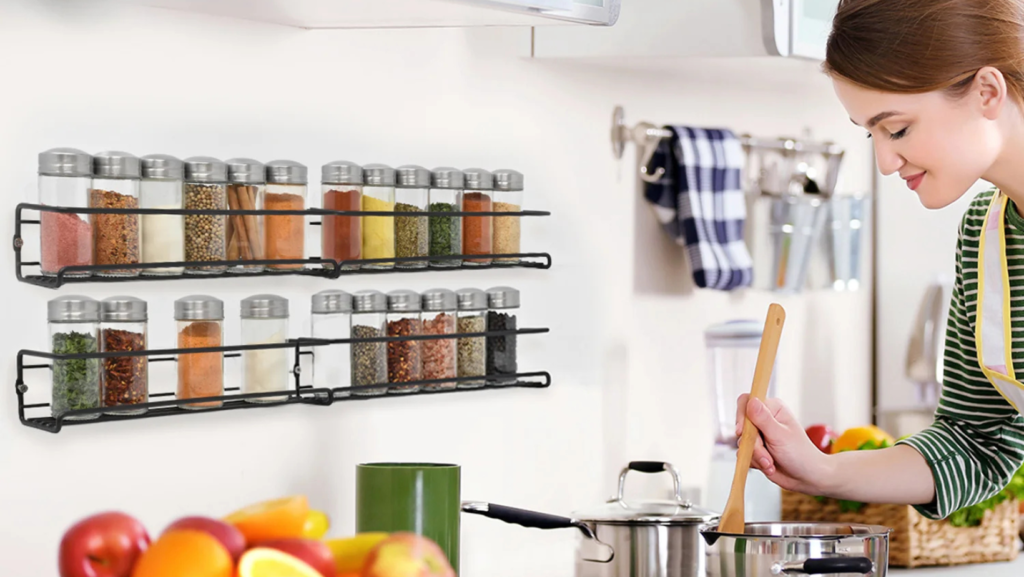 organizator condimente bucatarie suport raft etajera recipient legenda casei