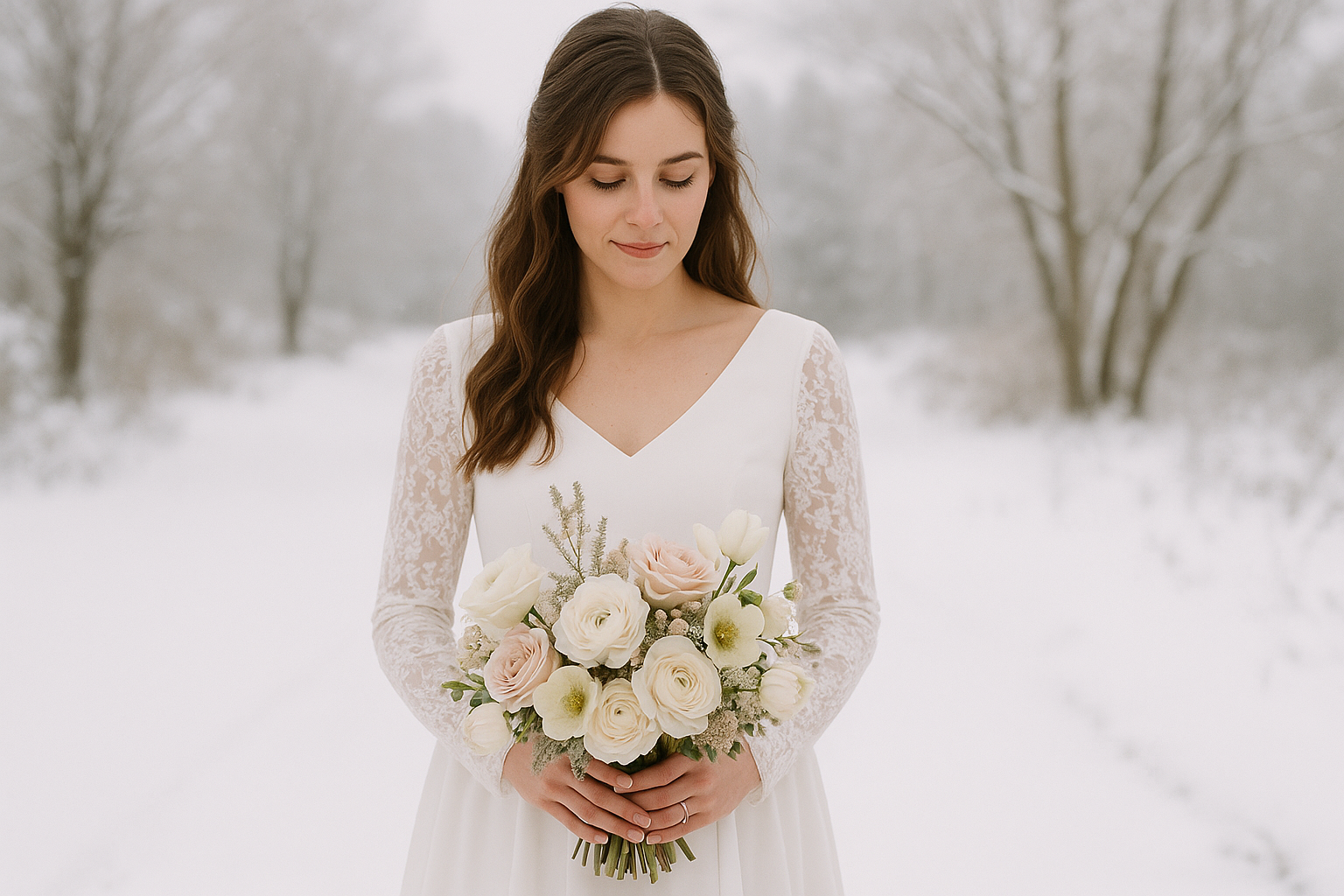 Ce flori sunt potrivite pentru un buchet de mireasă în luna ianuarie